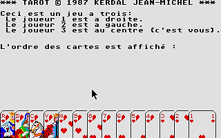 Tarot atari screenshot